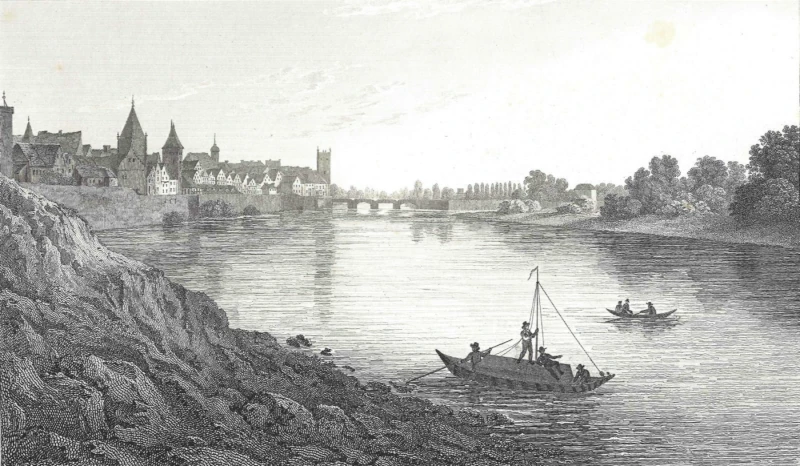 The_Danube_at_Ulm_Stahlstich_Drawn_by_Captn_Batty_Engraved_by_Chas_Heath_1821_800