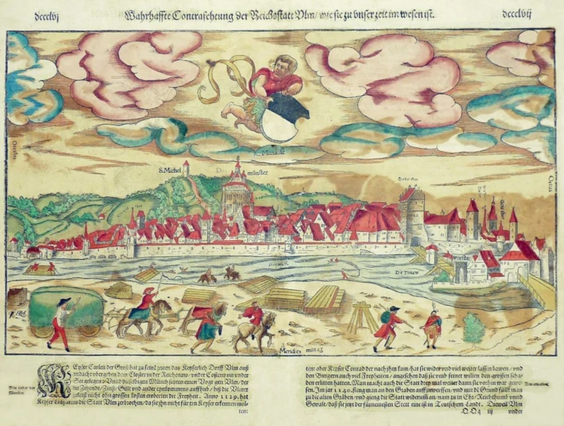 Wahrhaffte_Contrafehtung_der_Reichstatt_Ulm_Holzschnitt_aus_der_Cosmographey_von_Sebastian_Muenster_1588_800
