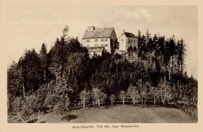 Waldburg, 770 m über Meereshöhe 1911