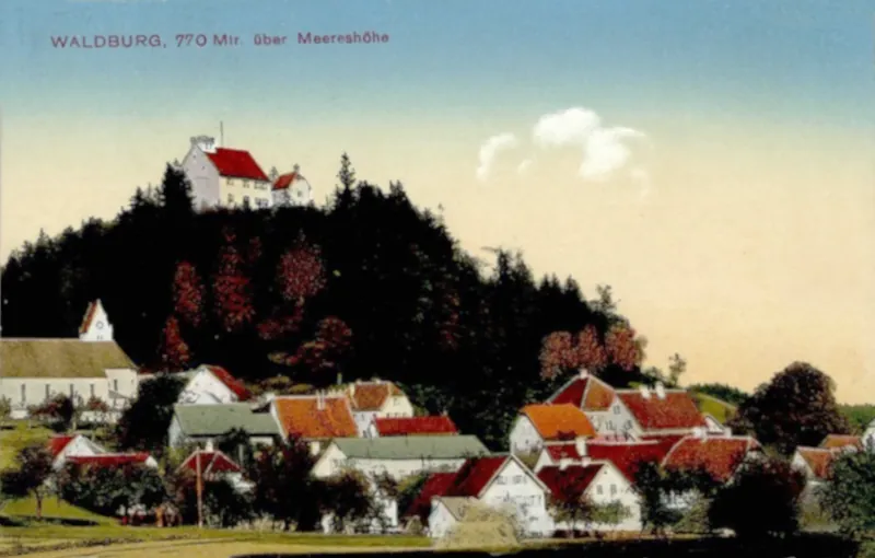 Waldburg, 770 m ü. Meereshöhe 1912