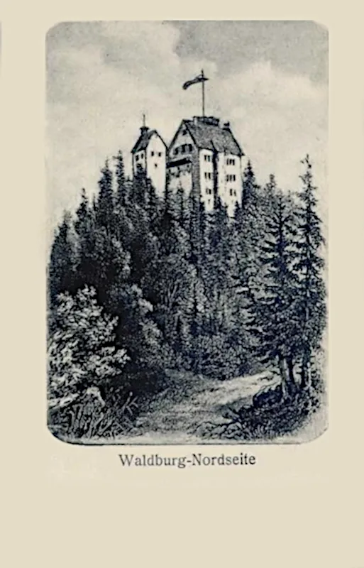 Waldburg Nordseite, 1918