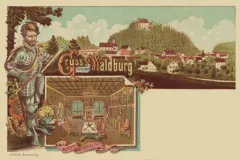Gruss aus Waldburg um 1900, Ritterkarte
