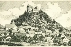 Schloss Waldburg, Karte von Eugen Felle, Isny, um 1910