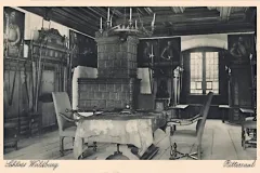 Schloss Waldburg, Rittersaal, Karte von Eugen Felle um 1915