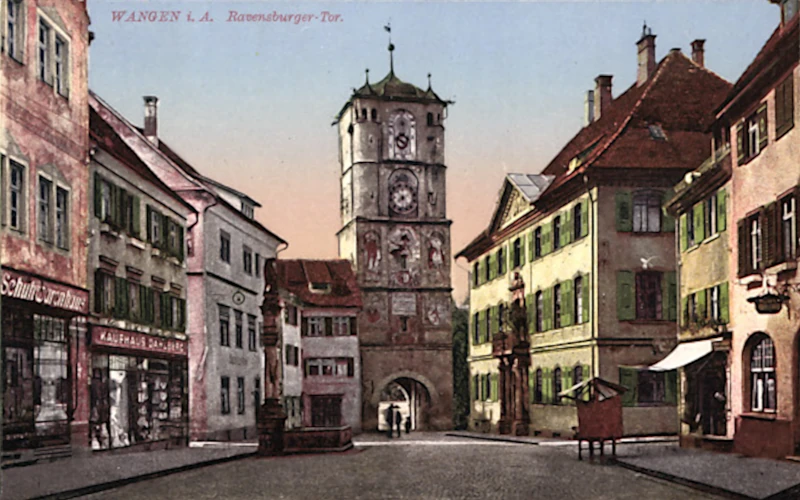 Wangen_Ravensburger_Tor_mit_Kaufhaus_Dahlberg_um_1910_800