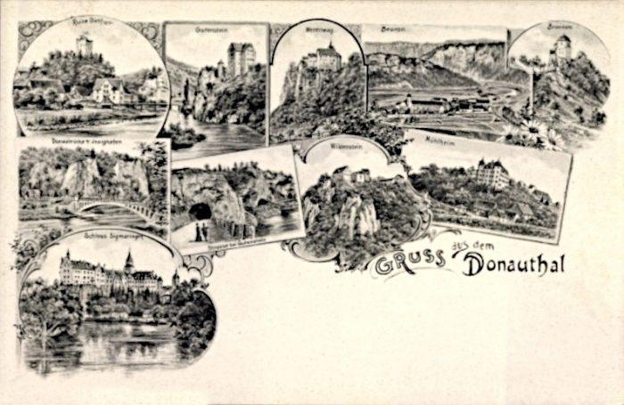 Naturpark Obere Donau: Mühlheim und Donauburgen um 1900
