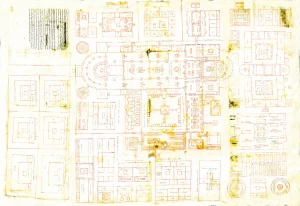 Campus Galli Plan Codex Sangallensis 1092 verso retuschiert
