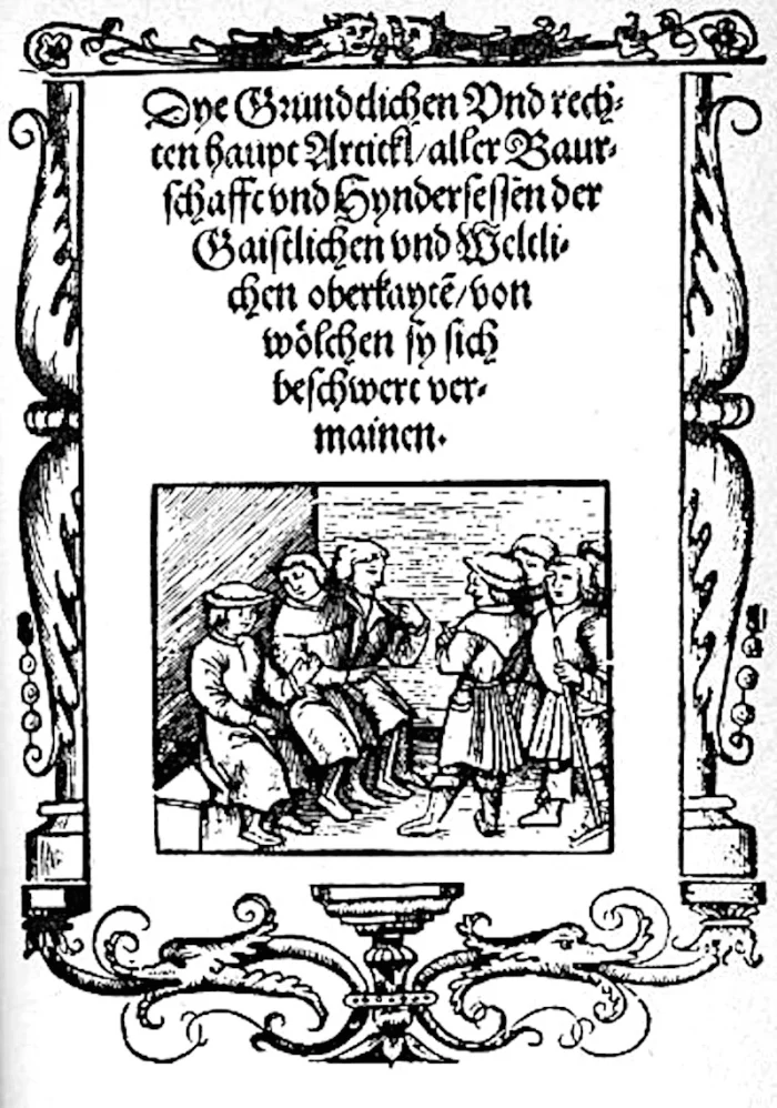 Die Zwölf Artikel der Bauern 1525 in Memmingen