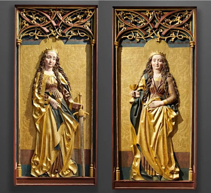 Hl. Katharina und Hl. Barbara (Dominikanermuseum Rottweil), um 1480