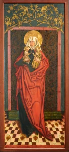 Altartafel mit Darstellung der Hl.Anna Selbdritt, Dominikanermuseum Rottweil, ehem. Nikolaikirche in Isny