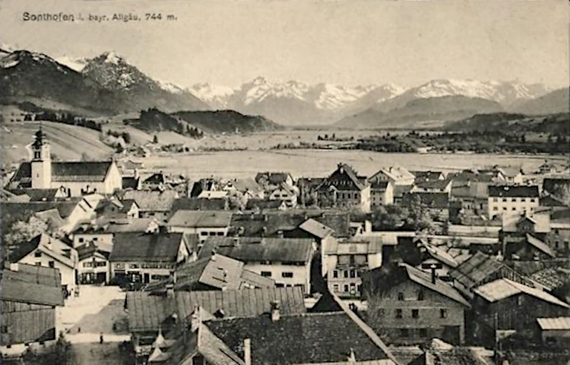 Sonthofen im bairischen Allgäu 1902