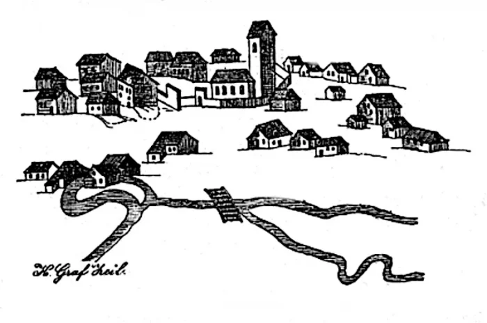 Altmannshofen im Jahr 1604 aus Baumann: Geschichte des Allgäus 1881