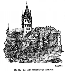 Das alte Klostertor in Kempten aus Baumann: Geschichte des Allgaeus S.162