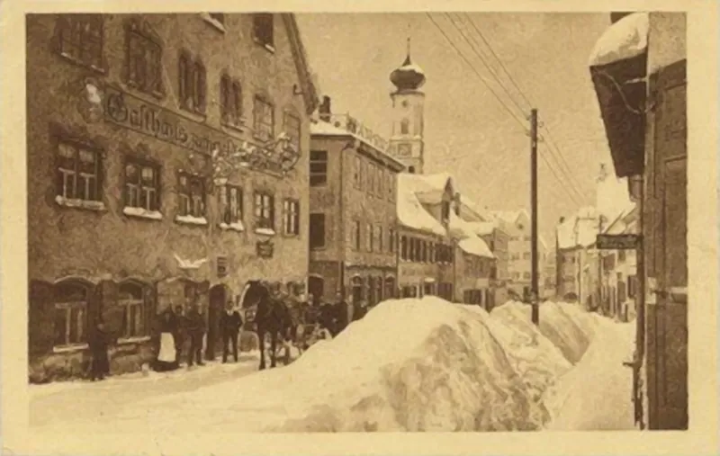 Isny, Kemptener Straße (Bergtorstraße), 1914