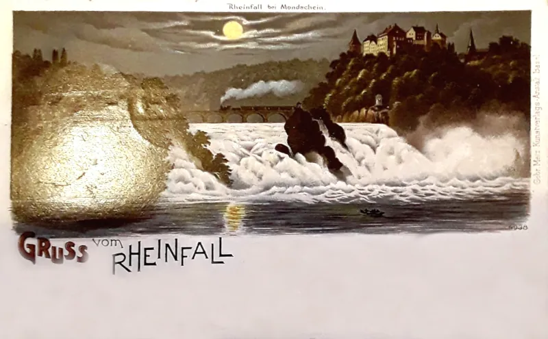 Gruss vom Rheinfall 1904