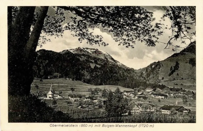 Obermaiselstein mit Bolgen-Wannenkopf 1925
