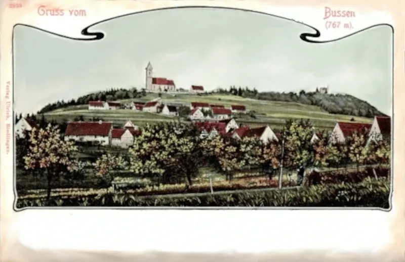 Unlingen mit Bussen 1902