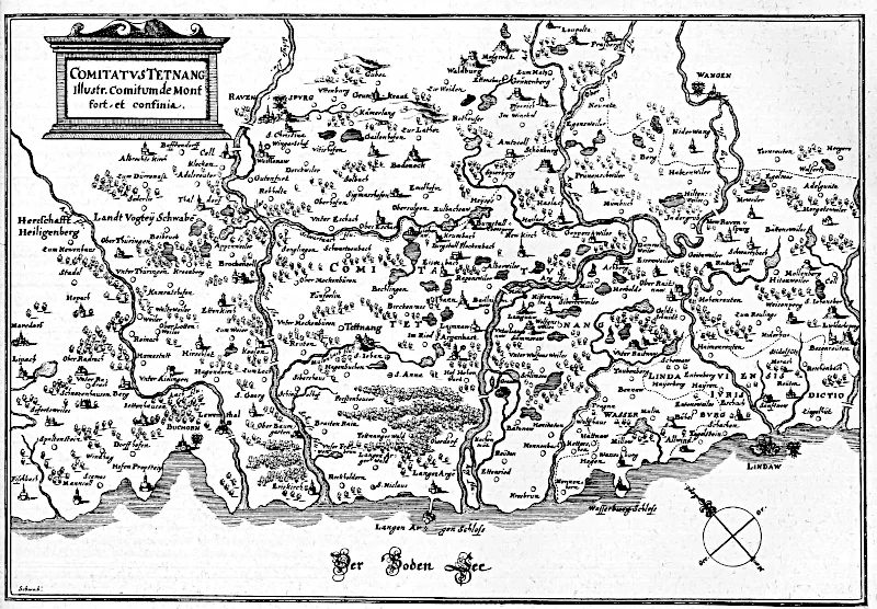Grafschaft Montfort-Tettnang aus: Merian Topografia Germanica, 1643