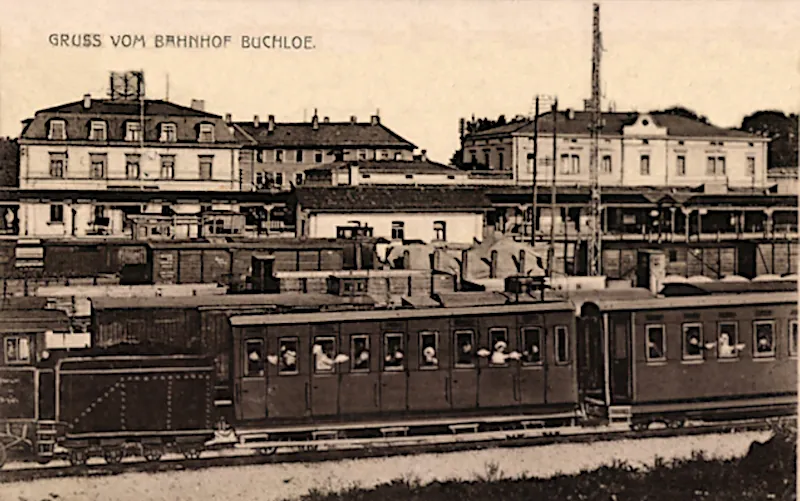 Gruss vom Bahnhof Buchloe 1916