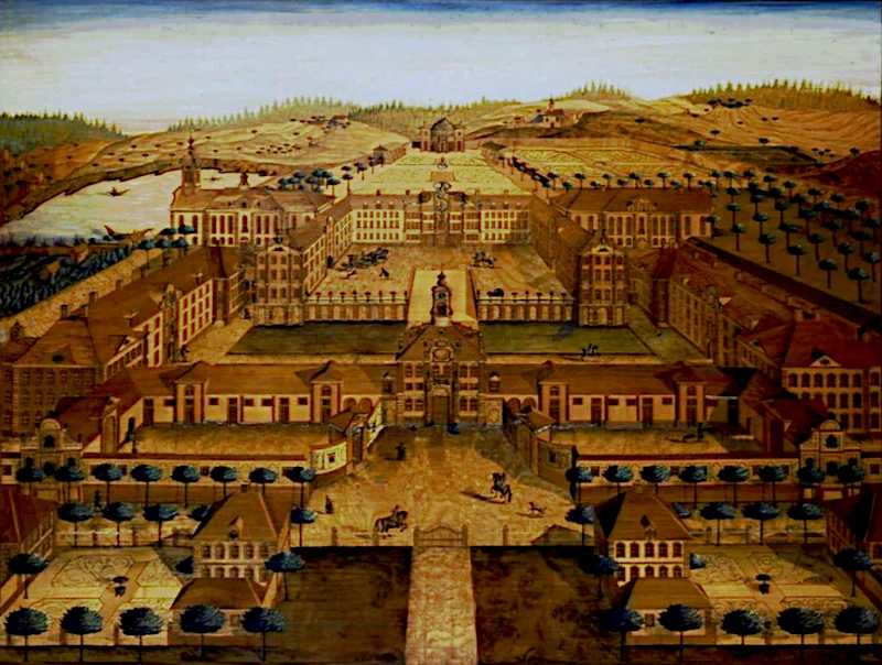 Idealplan fuer Schloss Altshausen von Baumeister Johann Caspar Bagnato um 1720