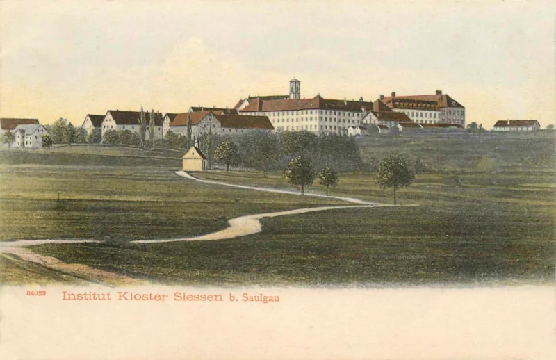 Institut Kloster Sießen bei Saulgau um 1900