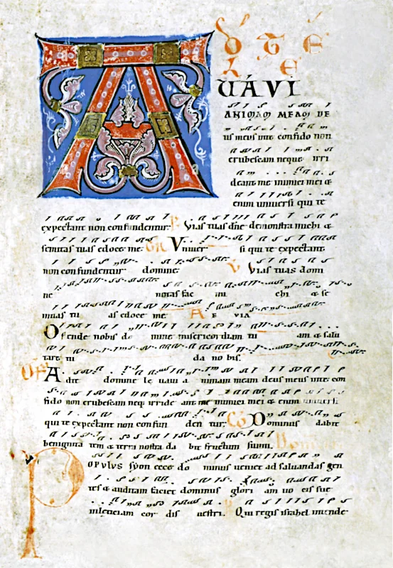 Isnyer Graduale mit Neumen, entstanden um 1200